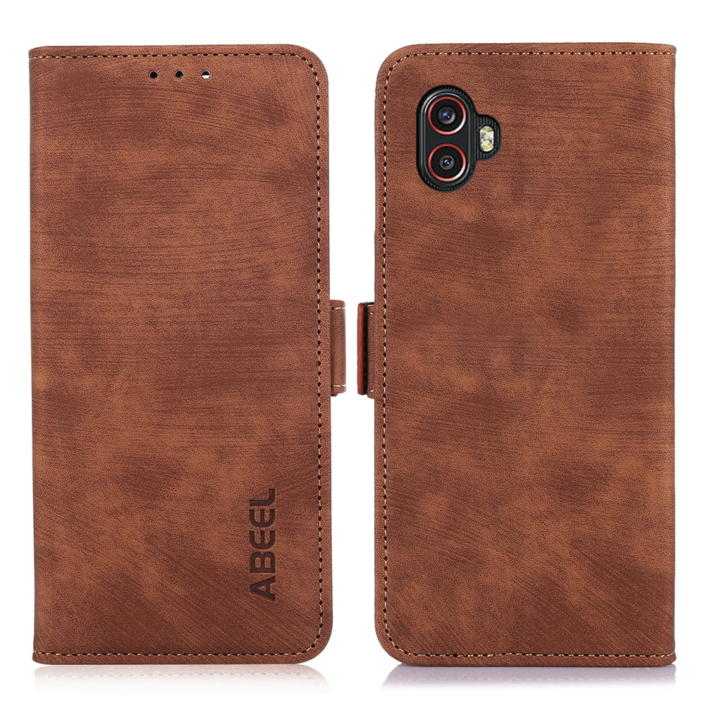 ABEEL For Samsung Galaxy Xcover6 Pro 5G Protective Cover Phone Case Retro PU Leather Wallet ABEEL For Samsung Galaxy Xcover6 Pro 5G Protective Cover Phone Case Retro PU Leather Wallet